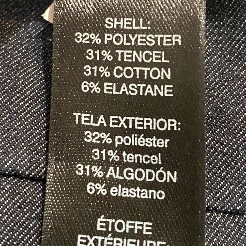 Chico’s So Slimming Cropped Dark Denim Stretch Pull-On Pants Size .5 S/6 - Picture 9 of 11